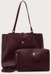 U. S. Polo Assn U. S. Polo Assn. női műbőr táska ROGERSVILLE - burgundia Univerzális méret