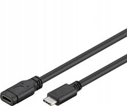 PremiumCord hosszabbító kábel Usb 3.1 csatlakozóval C apa C anya, fekete (8592220017910)
