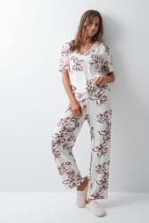 Women'Secret kétrészes pizsama női viszkóz - bézs M - answear - 21 990 Ft