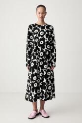 Marimekko kiszélesedő ruha pamut - fekete XS