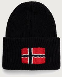 Napapijri beanie férfi gyapjúval Evei - fekete Univerzális méret