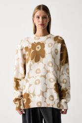 Marimekko női pamut pulóver - bézs XL