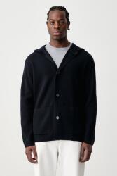 Giorgio Armani férfi kardigán gyapjú hozzáadásával - sötétkék XXL - answear - 89 990 Ft