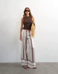 Topshop Fehér Csíkos Nadrág B25__M