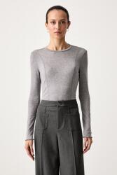 Scotch & Soda hosszúujjú női gyapjú hozzáadásával - szürke M