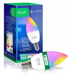 NOUS Intelligens Led izzó Nous P4 E14 4, 5W Matter Tuya (P4)