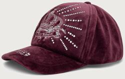 Juicy Couture női siltes sapka REGAL REBELLE DIAMANTE VELOUR - burgundia Univerzális méret