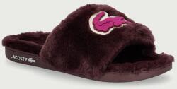 Lacoste papucs női plüss anyagból Serve Slide Dualiste Slides - burgundia Női 40.5