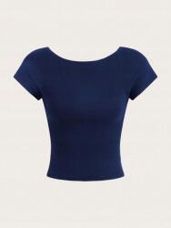 Shein sötétkék nyitott hátú felső S06 rge S