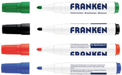Franken Táblamarker készlet, 1-3mm, kerek, antibakteriális Franken, 4 klf. szín (Z1999) - eztkapdki