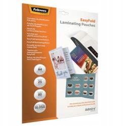 Fellowes Admire EasyFold" lamináló fólia, fényes, 80 mikron, A4, 25 db, Fellowes (043859730858)