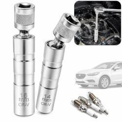  Gyertyakulcs 14mm 16mm 12 szögű mágneses 2db-os szett (6942406074879)