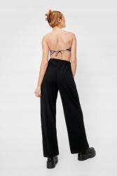 Nasty Gal Fekete Egyenes Nadrág Casual ZT2 hev L