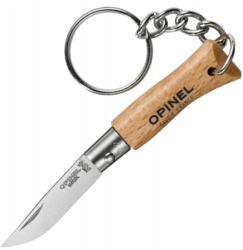 Opinel 000065 Vri N°02 Inox kulcstartó kés 3, 5 cm, bükkfa (000065)