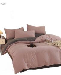 Shein Rózsaszín-szürke Hálószobai Ágyneműhuzat Garnitúra 135cm*200cm 1DB