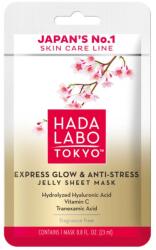 Hada Labo Tokyo Premium Express Glow Anti-Stressz Jelly Sheet Maszk