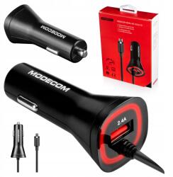 MODECOM Micro Usb autós töltő Klasszikus Usb Gyorstöltés 2.4A (ZT-MC-KULU-01)