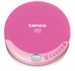 Lenco CD-011PK Hordozható Discman CD lejátszó Lányoknak Rózsaszín (CD-011PK)