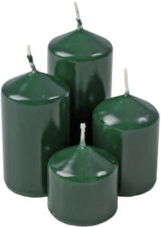 Valex Decor Lépcsős adventi henger gyertya készlet, Ø40 x 40/55/70/85mm - Lakk sötétzöld (CBL-58)