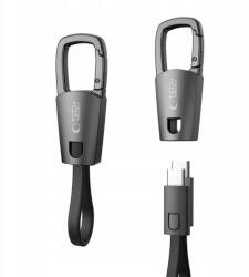 Tech-Protect Ultraboost Fenék Keychain Type-c Cable Pd 60W 3A Iron Grey (5906302331963)