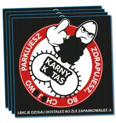 Sticky Büntető Ku*as Büntető Matricák Nehezen Letéphető Gonosz parkolás