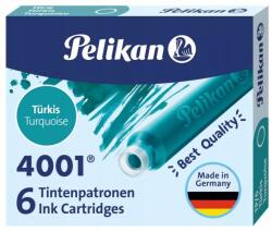 Pelikan Türkiz patron 6db Pelikan hagyományos rövid tollhoz 0, 8ml TP/6 (4012700301703)