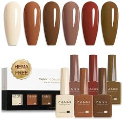 CANNI HEMA FREE UV/LED gél lakk szett 6x9ml - 2326