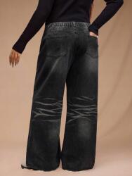Forever 21 fekete farmer nadrág S06 mys 46