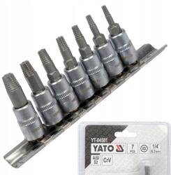 TOYA Bitkészlet Sérült Torx Spirál Csavarok Kicsavarásához YT-04581 (YT-04581)