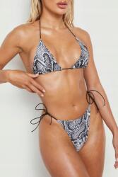 Boohoo bikini felső snake print megkötős Ksb jxk L