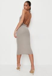 Missguided Szürke MIDI Ruha Open Back Xxj lcg S
