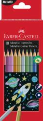 Faber-Castell Színesceruzák fém hatszögletű 10 szín (201583)