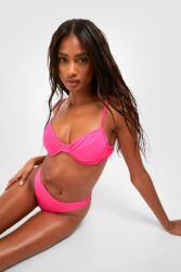 Boohoo Rózsaszín Bikini Felső Vállpántokkal NG2 dri S