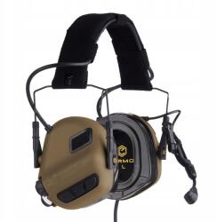 Earmor Aktív hallásvédők M32 Plus mikrofonnal Coyote M32-CB (M32-CB - PLUS)