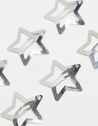 Pieces Ezüst Csillag Alakú Hajcsat 5-PACK B23