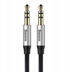 Baseus audio kábel Yiven M30 jack 3, 5 mm 3, 5 mm jack 1, 0 m ezüst-fekete (1018490)