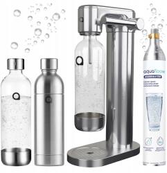 AquaFloow Acél Vízkarbonizáló Készülék Műanyag Palackkal CO2 Henger (AF18_SS_BS)