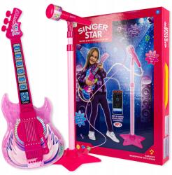 click4TOYS Elektromos Gitár Szett Mikrofon Karaoke Állvány Gyerek Hangszer (1806)