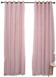 Shein rózsaszín sötétítő függöny S07 qxj 130X150CM (sh2304167977270935)