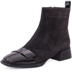 KARISMA Botine dama din piele intoarsa, Karisma 31079-32B-R250 02-I, maro