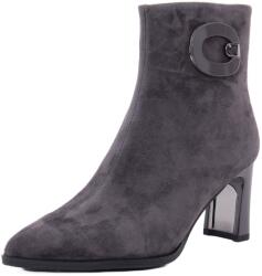 Epica Botine dama din piele intoarsa, Epica 1K390003A 51-I, gri inchis