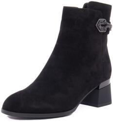 Epica Botine dama din piele intoarsa, Epica 1K390005A 01-I, negru