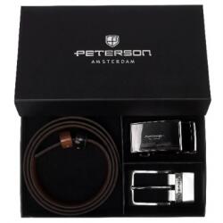 Peterson Öv férfi Peterson bőr 4in1 nadrág ajándék szett kétoldalas (PTN KL-B021-S001-115)