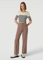 VERO MODA Elegáns Egyenes Szárú Nadrág Barna Magas Derekú S/34 7FA