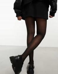  Pretty Polly fekete harisnyanadrág mintás NJ5 tof Univerzális