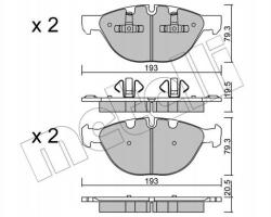 Metelli Építőkockák Ham. bmw X5 E70 07- 22-0823-0/MET