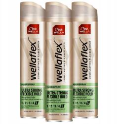 Wella Wellaflex Flexible Ultra Hajlakk 250ml x3 (5907022600513)