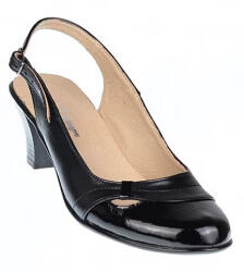 Ciucaleti Marimea 40 Pantofi dama decupati din piele naturala toc de 5 cm S511NL