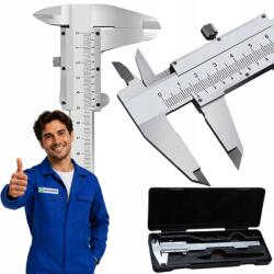 WitLine Tolómérő 150MM Precíziós Rozsdamentes Acél Nóniusz 0-150mm Tokkal (564987465132)