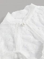 Shein fehér csipkés felső S06 seq L